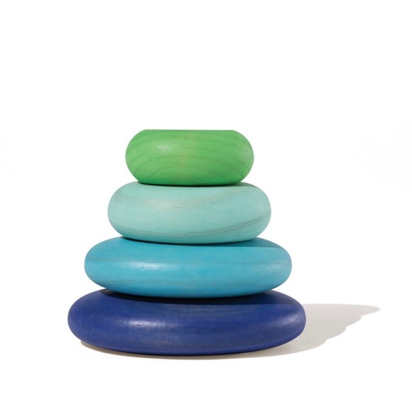 Colorful Wooden Stacking Rings - Picture 3 of 3